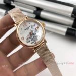 Copy Patek Philippe Geneve Rose Gold 31mm Watches Lady Size